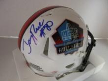 Jerry Rice of the San Francisco 49ers signed autographed HOF football mini helmet PAAS COA 038