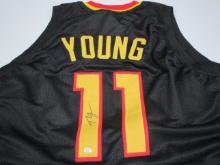 Trae Young of the Atlanta Hawks signed autographed basketball jersey PAAS COA 134