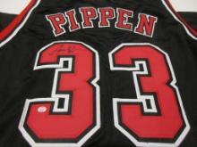 Scottie Pippen of the Chicago Bulls signed autographed basketball jersey PAAS COA 229