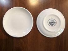 (96) World 4" Porcelain Plates