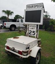 Portable Speed Light Sign - solared powered