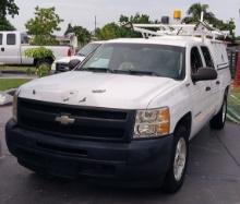 2011 Chevy Silverado Truck Hybrid Worktruck with cab and ladder rack - 90k miles - has white smoke f