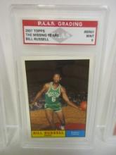 Bill Russell Boston Celtics 2007 Topps The Missing Years #BR61 graded PAAS Mint 9