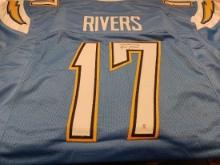 Philip Rivers of the LA Chargers signed autographed football jersey PAAS COA 925