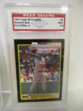 Ken Griffey Jr Mariners 1992 Topps McDonalds Baseballs Best #8 graded PAAS Mint 8.5