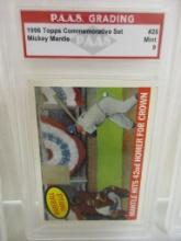 Mickey mantle Yankees 1996 Topps Commemorative Set #26 graded PAAS Mint 9