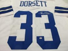 Tony Dorsett of the Dallas Cowboys signed autographed football jersey PAAS COA 677