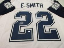 Emmitt Smith of the Dallas Cowboys signed autographed football jersey PAAS COA 619