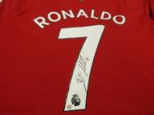 Cristiano Ronaldo of Manchester United signed autographed soccer jersey PAAS COA 357