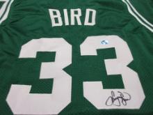 Larry Bird of the Boston Celtics signed autographed basketball jersey TAA COA 663