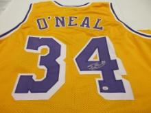 Shaquille O'Neal of the LA Lakers signed autographed basketball jersey PAAS COA 436