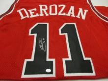 DeMar DeRozan of the Chicago Bulls signed autographed basketball jersey PAAS COA 512