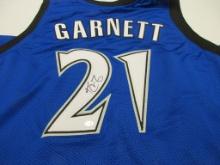 Kevin Garnett of the Minnesota Timberwolves signed autographed basketball jersey PAAS COA 469