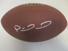 Patrick Mahomes II of the Kansas City Chiefs signed autographed full size football TAA COA 176