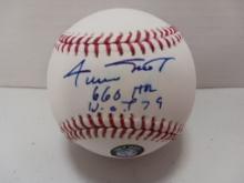 Willie Mays of the San Francisco Giants signed autographed official baseball Say Hey Authenticated H