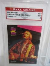 Tom Petty 1991 Pro Set Super Stars Music Cards #217 gaded PAAS Mint 9