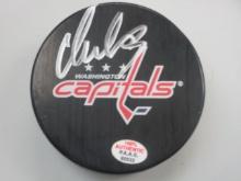 Alexander Ovechkin of the Washington Capitals signed autographed hockey puck PAAS COA 533