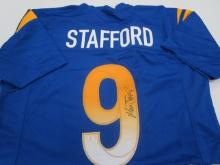 Matthew Stafford of the LA Rams signed autographed football jersey PAAS COA 098