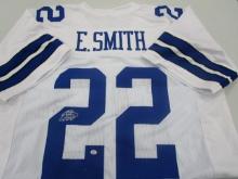 Emmitt Smith of the Dallas Cowboys signed autographed football jersey PAAS COA 139