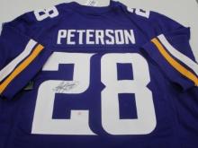 Adrian Peterson of the Minnesota Vikings signed autographed football jersey PAAS COA 914