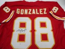 Tony Gonzalez of the KC Chiefs signed autographed football jersey PAAS COA 856