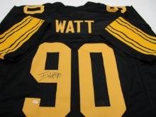 TJ Watt of the Pittsburgh Steelers signed autographed football jersey PAAS COA 794