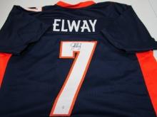 John Elway of the Denver Broncos signed autographed football jersey PAAS COA 865
