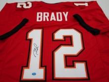 Tom Brady of the Tampa Bay Buccaneers signed autographed football jersey TAA COA 263
