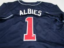 Ozzie Albies of the Atlanta Braves signed autographed baseball jersey PAAS COA 865