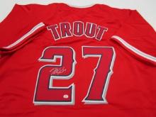 Mike Trout of the LA Angels signed autographed baseball jersey PAAS COA 310