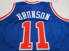Jalen Brunson of the NY Knicks signed autographed basketball jersey PAAS COA 363