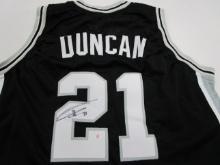 Tim Duncan of the San Antonio Spurs signed autographed basketball jersey PAAS COA 314
