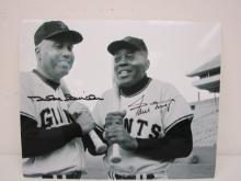 Willie Mays Duke Snider of the San Francisco Giants signed autographed 8x10 photo TAA COA 193