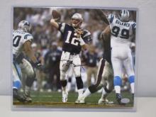 Tom Brady of the New England Patriots signed autographed 8x10 photo Mounted Memories COA