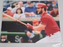 Bryce Harper of the Philadelphia Phillies signed autographed 8x10 photo PAAS COA 757