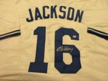 Bo Jackson of the KC Royals signed autographed baseball jersey PAAS COA 076