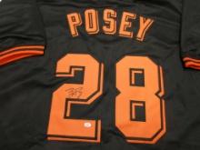 Buster Posey of the San Francisco Giants signed autographed baseball jersey PAAS COA 297