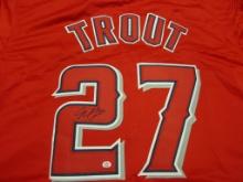 Mike Trout of the LA Angels signed autographed baseball jersey PAAS COA 335