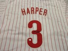 Bryce Harper of the Philadelphia Phillies signed autographed baseball jersey PAAS COA 531