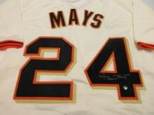 Willie Mays of the San Francisco Giants signed autographed baseball jersey Say Hey Authenticated Hol