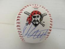 Oneil Cruz of the Pittsburgh Pirates signed autographed logo baseball PAAS COA 099