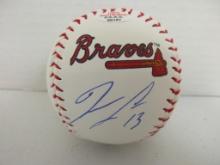 Ronald Acuna Jr of the Atlanta Braves signed autographed logo baseball PAAS COA 167