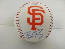 Buster Posey of the San Francisco Giants signed autographed logo baseball PAAS COA 113