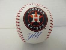 Yordan Alvarez of the Houston Astros signed autographed logo baseball PAAS COA 125