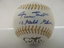 Willie Mays of the San Francisco Giants signed autographed Gold Glove baseball Say Hey Holo
