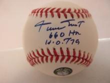 Willie Mays of the San Francisco Giants signed autographed official baseball Say Hey Holo