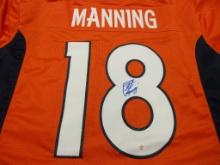 Peyton Manning of the Denver Broncos signed autographed football jersey PAAS COA 008