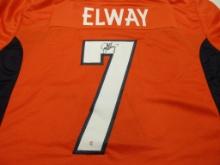 John Elway of the Denver Broncos signed autographed football jersey PAAS COA 629