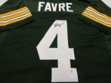 Brett Favre of the Green Bay Packers signed autographed football jersey PAAS COA 014