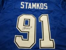 Steven Stamkos of the Tampa Bay Lightning signed autographed hockey jersey PAAS COA 639